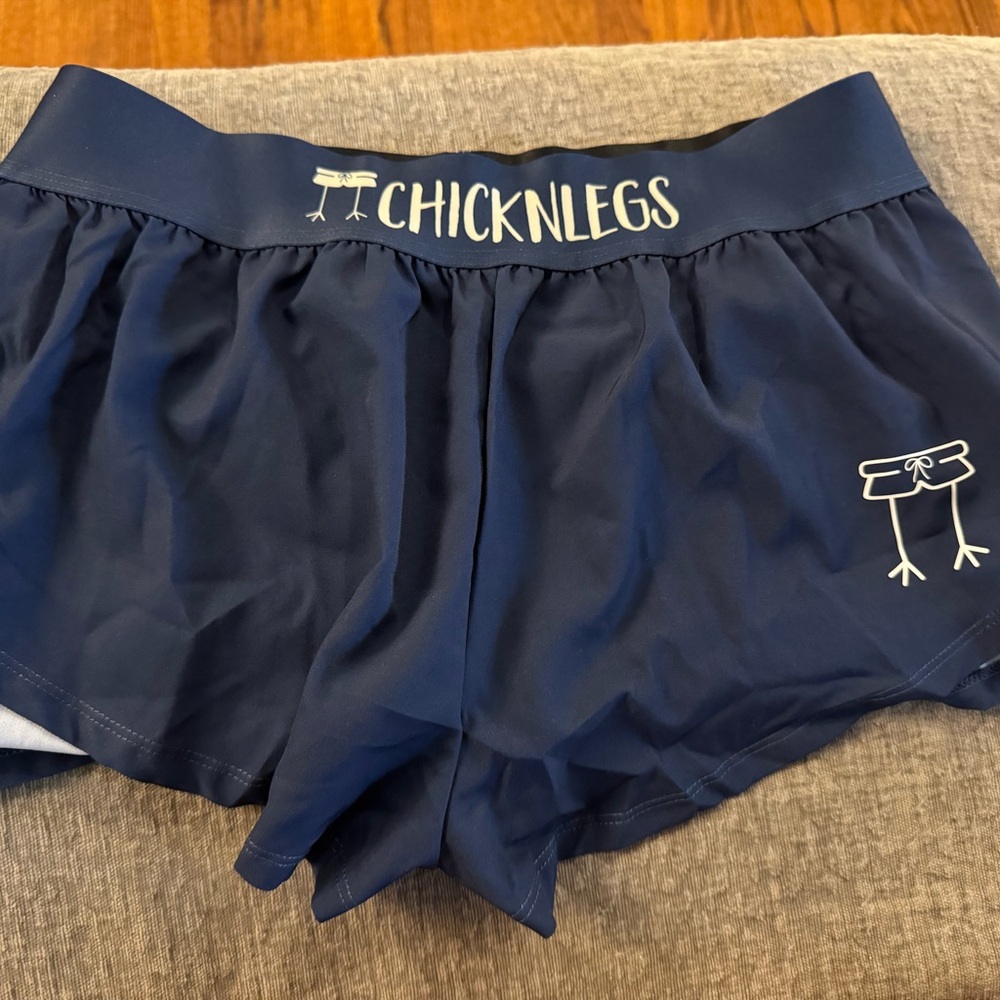 ChicknLegs Navy Blue Running Shorts